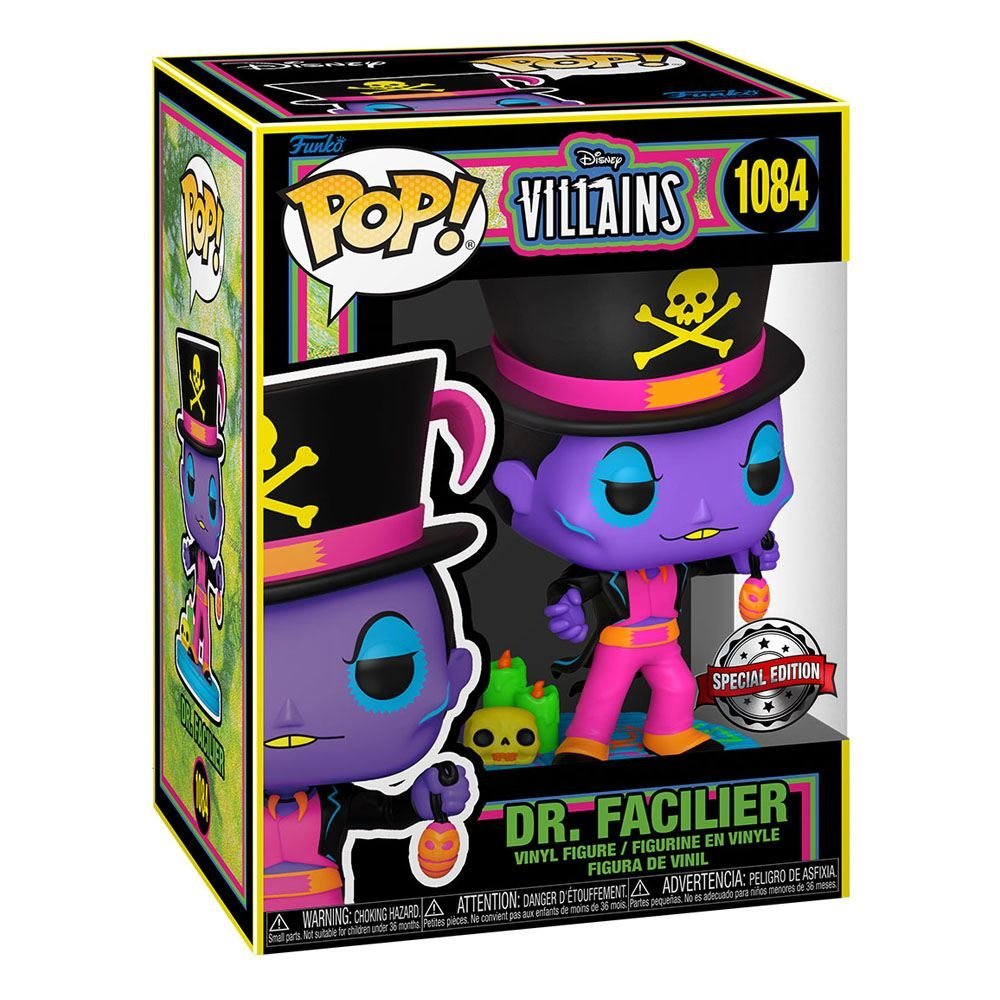 Dr Facillier Blacklight Disney Villains Pop Vinyl Figure 9 Cm 1084