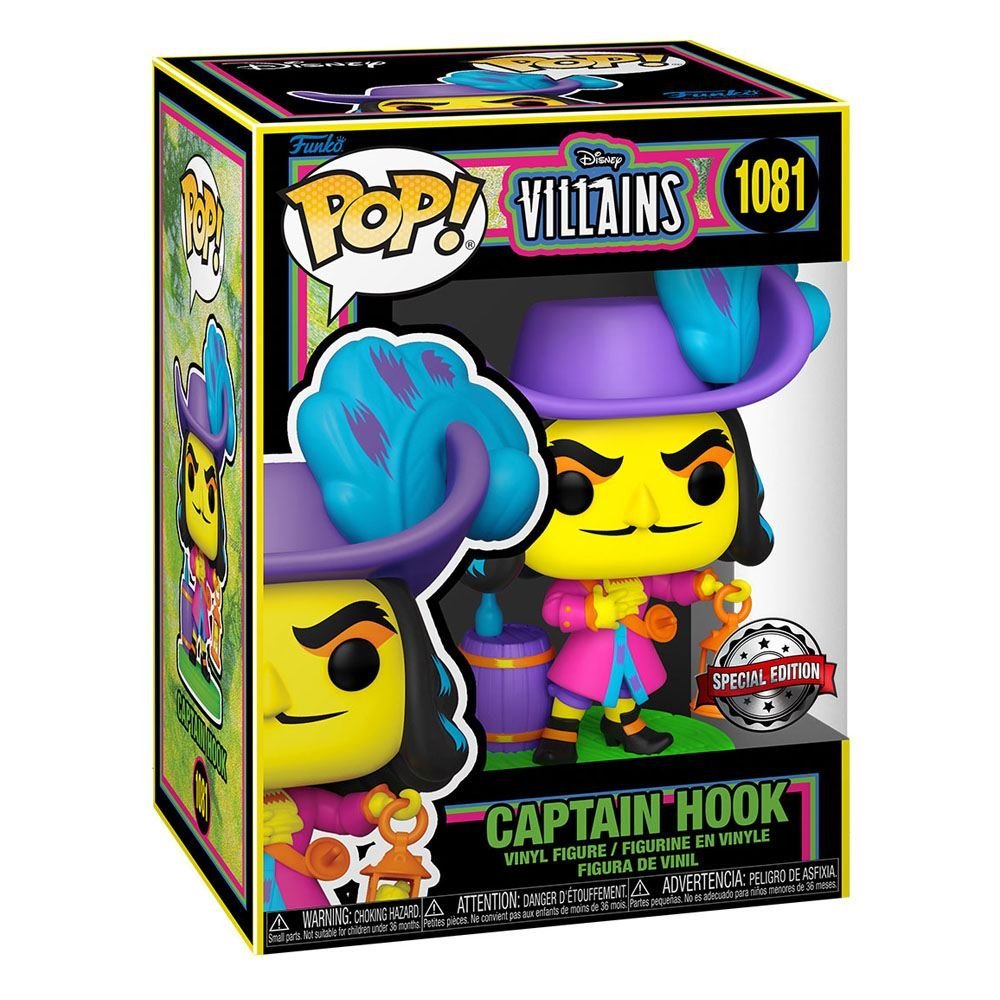 Hook Blacklight Disney Villains Pop Vinyl Figure 9 Cm 1081