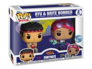 Fortnite Pop Games Vinyl Figures 2 Pack Ryu Brite Bomber 5 Cm