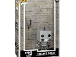 Tagging Robot Brandalised Art Cover Pop Vinyl Figure 9 Cm