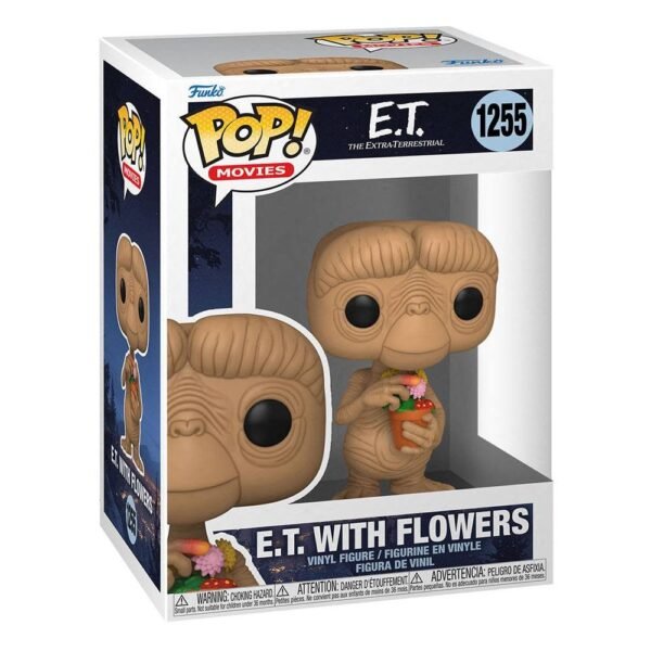 E T The Extra Terrestrial Pop Vinyl Figure E T W Flowers 9 Cm 1255