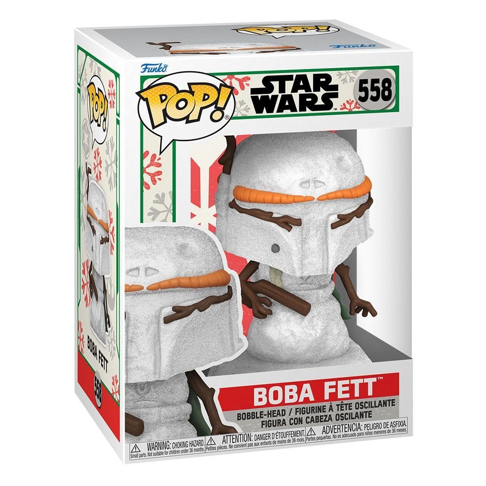 Star Wars Holiday 2022 Pop Heroes Vinyl Figure Boba Fett 9 Cm 558