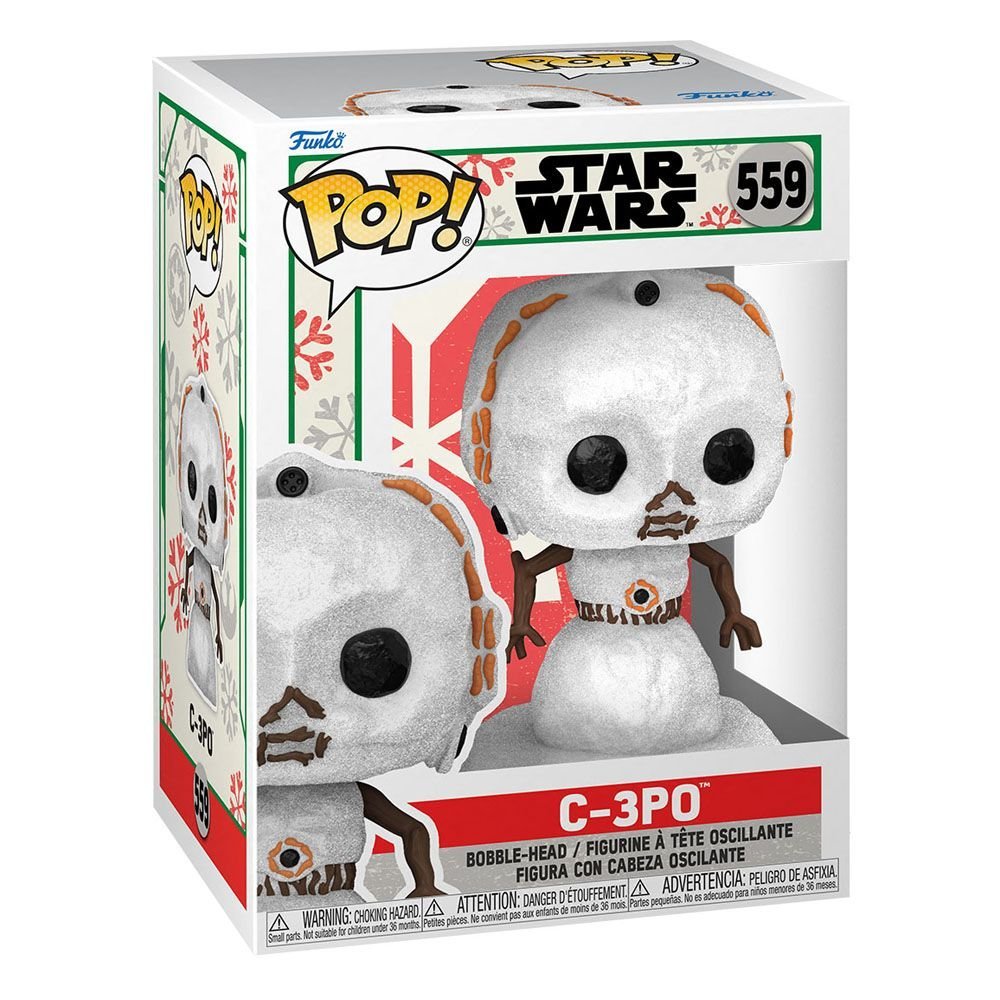 Star Wars Holiday 2022 Pop Heroes Vinyl Figure C 3Po 9 Cm