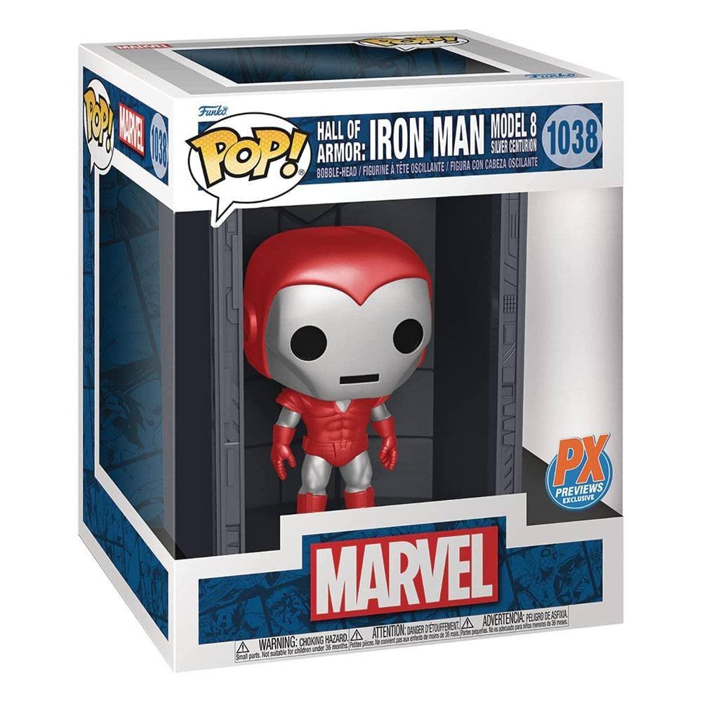 Ciron Man Model 8 Silver Centurion Px Exclusive Marvel Pop Deluxe Vinyl Figure 9 Cm 1038