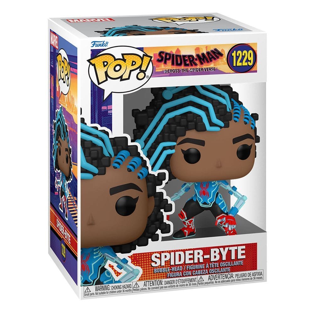 Spider Byte Spider Man Across The Spider Verse Pop Movies Vinyl Figure 9 Cm 1229