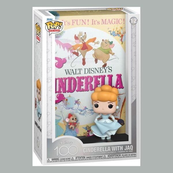 Cinderella Disneys 100Th Anniversary Pop Movie Poster And Figure 9 Cm 12