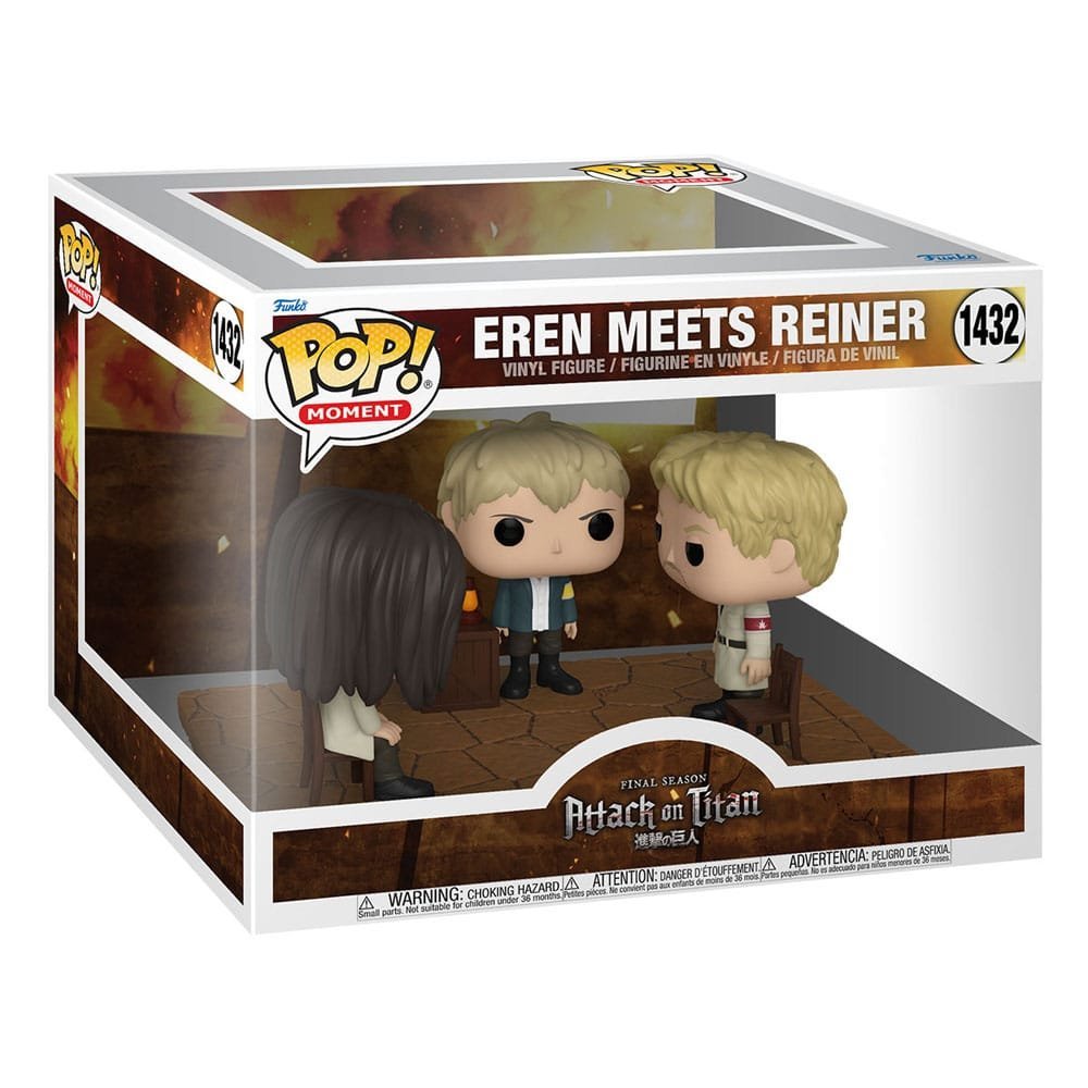 Eren Meets Reiner Attack On Titan Pop Moment Vinyl Figures 9 Cm 1432