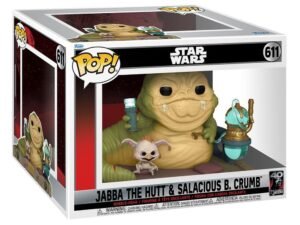 Jabba W Salacious Star Wars Return Of The Jedi 40Th Anniversary Pop Deluxe Vinyl Figure 9 Cm 611