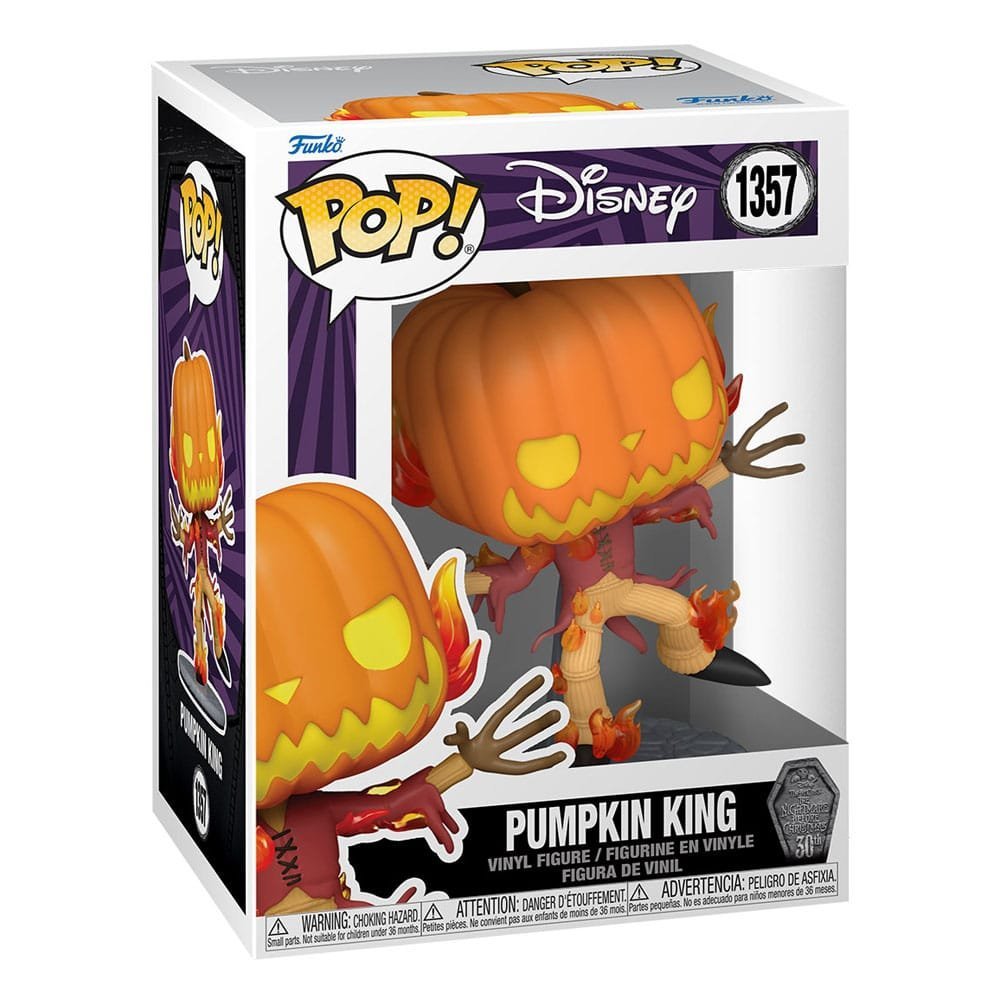 Pumpkin King Nightmare Before Christmas 30Th Pop Disney Vinyl Figure 9 Cm