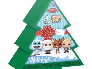 Rudolph The Red Nosed Reindeer Pocket Pop Vinyl Figure 4 Pack Tree Holiday 4 Cm