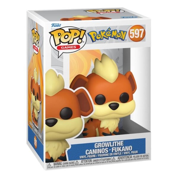 Growlithe Emea Pokemon Pop Games Vinyl Figure 9 Cm 597