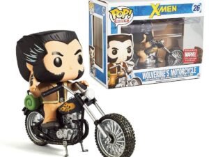 Wolverine Con Motocicletta Funko Pop X Men Rides Vinyl 16 Cm