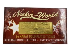 Fallout Replica Nuka World Ticket Gold Plated