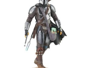 The Mandalorian With The Child Star Wars The Mandalorian Premier Collection 1 7 25 Cm