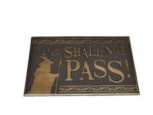 Lord Of The Rings Doormat You Shall Not Pass 40 X 60 Cm