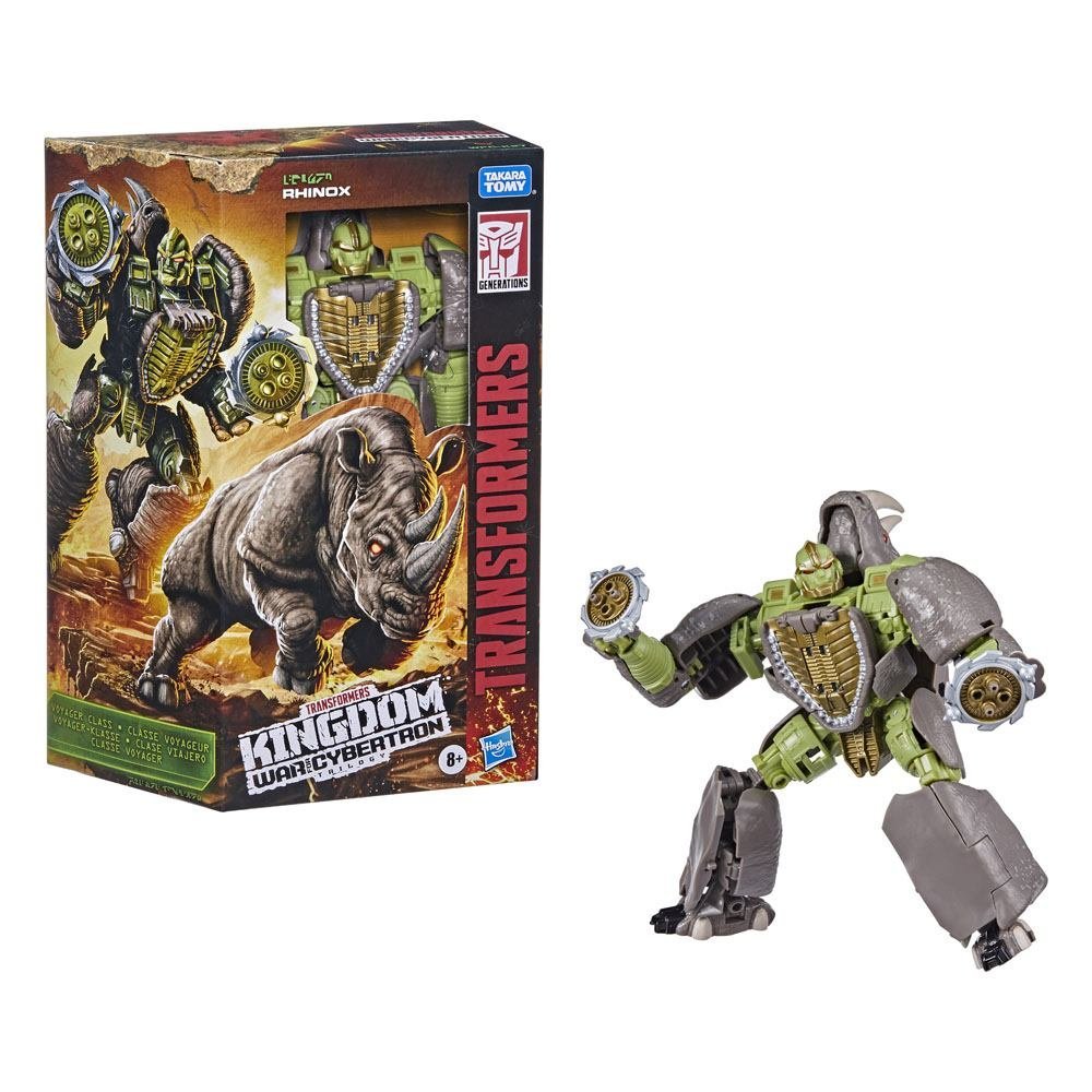Transformers Generations War For Cybertron Kingdom Action Figures Voyager 2021 W4 Rhinox 18 Cm