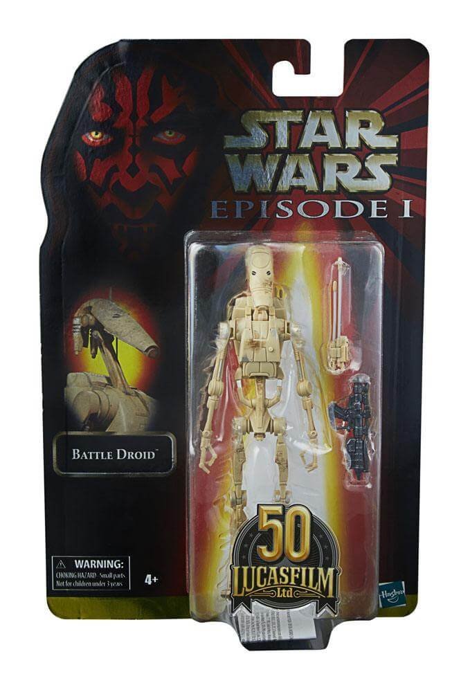 Battle Droid Star Wars Episode I Black Series Lucasfilm 50Th Anniversary Action Figure 2021 15 Cm February 2021