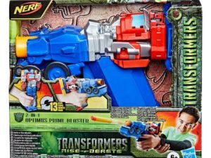 Nerf 2 In 1 Blaster Action Figure Optimus Prime Transformers Rise Of The Beasts 25 Cm