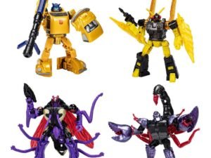 Transformers Generations Legacy Buzzworthy Bumblebee Action Figure 4 Pack Creatures Collide