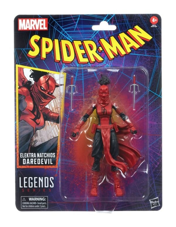 Elektra Natchios Daredevil Spider Man Marvel Legends Retro Collection 15 Cm