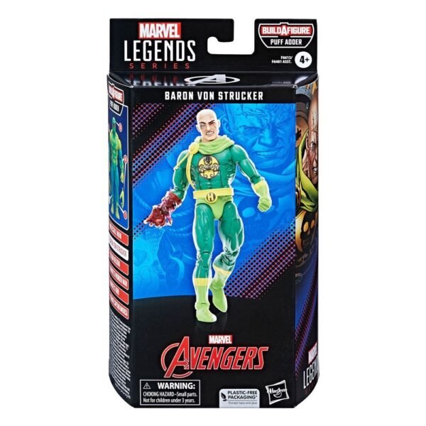 Baron Von Strucker Marvel Legends Action Figure Puff Adder Baf 15 Cm