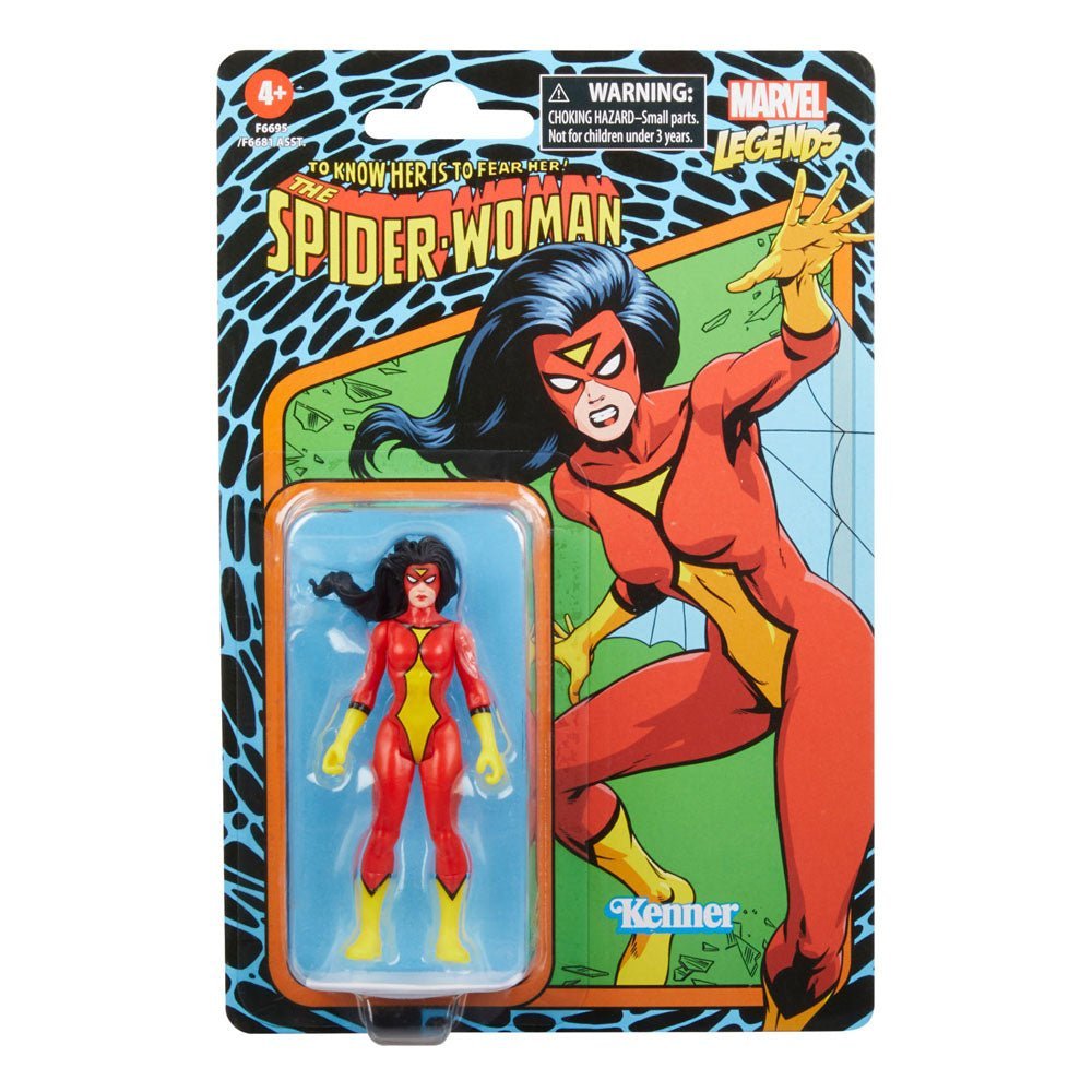 Spider Woman Marvel Legends Series Retro Action Figure 10 Cm