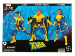 Gambit Marvels Banshee Psylocke X Men 60Th Anniversary Marvel Legends Action Figure 3 Pack 15 Cm