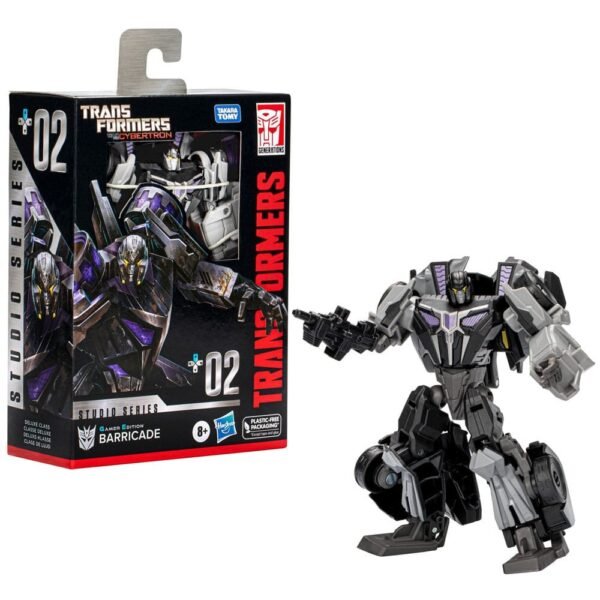 Gamer Edition Barricade Transformers Generations Studio Series Deluxe Class 02 Action Figure 11 Cm