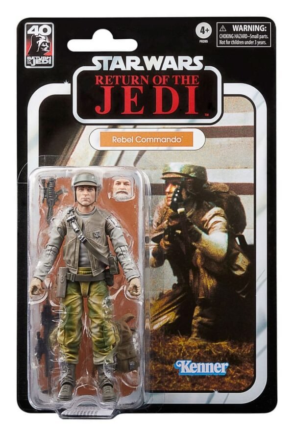 Rebel Commando Star Wars Episode Vi 40Th Anniversary Black Series Action Figure 15 Cm