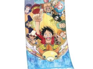 One Piece Velour Towel Straw Hat Pirates 75 X 150 Cm Telo Mare