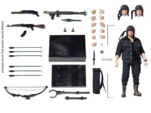 John Rambo First Blood Ii Exquisite Super Series Action Figure 1 12 16 Cm