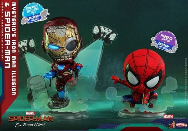 Mysterios Iron Man Illusion Spider Man Far From Home Cosbaby S Mini Figures 10 Cm