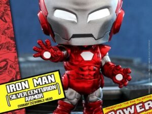 Iron Man Silver Centurion Armor Marvel Comics Mini Figure Cosbaby 10 Cm