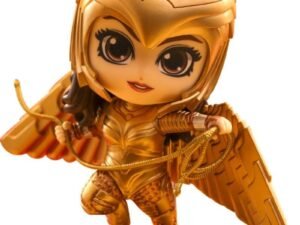 Wonder Woman 1984 Cosbaby S Mini Figure Golden Armor Flying 10 Cm