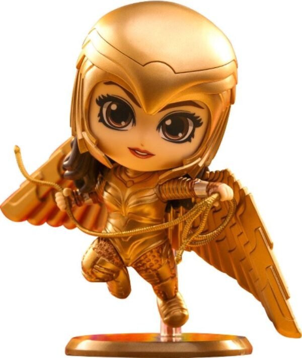 Wonder Woman 1984 Cosbaby S Mini Figure Golden Armor Flying 10 Cm