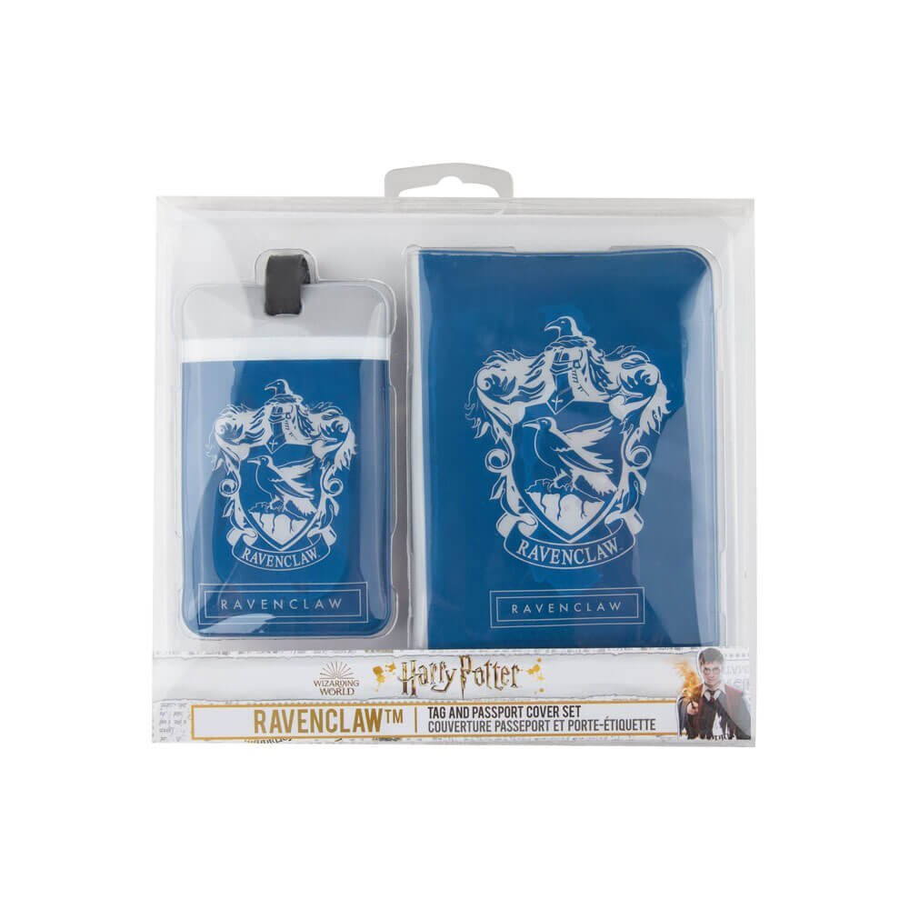 Harry Potter Passport Case Luggage Tag Set Ravenclaw