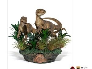 Jurassic Park Deluxe Art Scale Statue 1 10 Just The Two Raptors 20 Cm