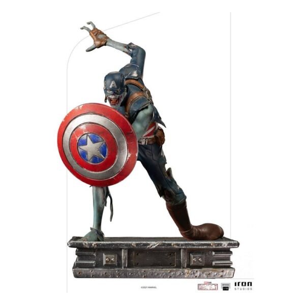 Captain America Zombie What If Art Scale Statue 1 10 22 Cm