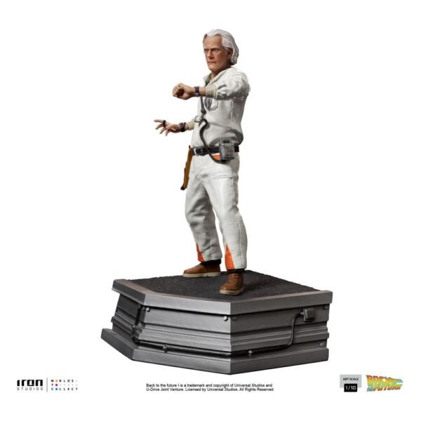 Doc Brown Back To Future Art Scale Statue 1 10 22 Cm