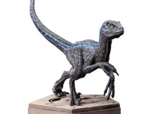 Jurassic World Icons Statue Velociraptor Blue 9 Cm