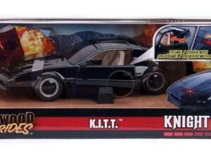 Knight Rider Diecast Model 1 24 1982 Pontiac Firebird Kitt Con Luci 22Cm
