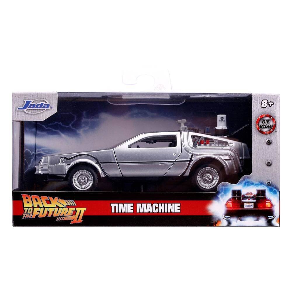 Delorean Time Machine Back To The Future Ii Hollywood Rides Diecast Model 1 32 End February 2021