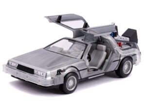 Back To The Future Ii Hollywood Rides Diecast Model 1 24 Delorean Time Machine