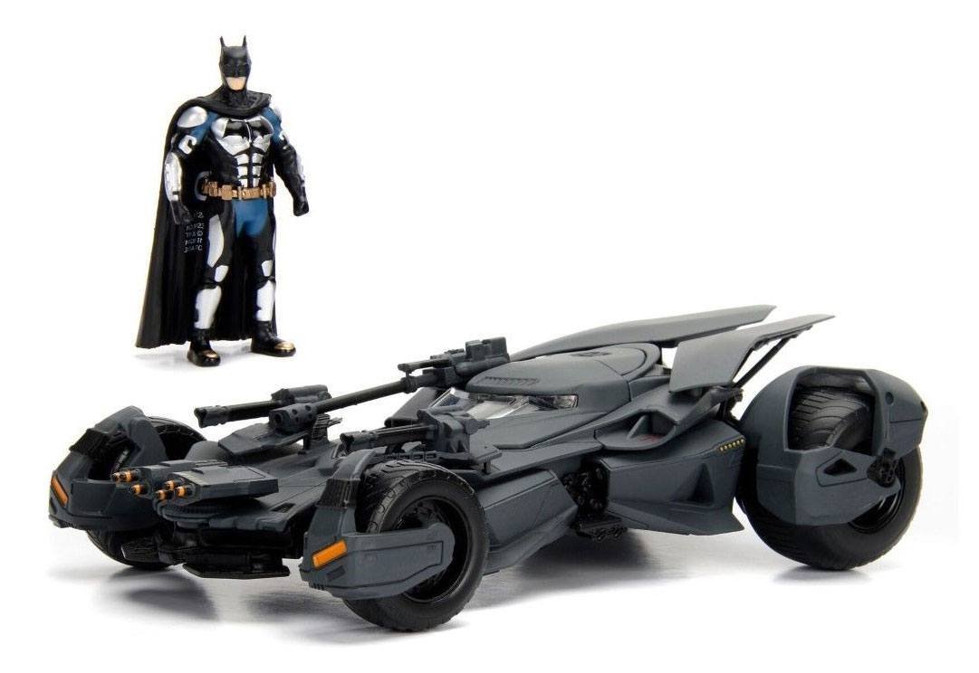 Justice League Diecast Model 1 24 2017 Batmobile With Figure Hollywood Rides