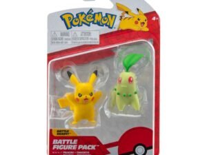 Pokemon Battle Figure 2 Pack Chikorita Pikachu 9 5 Cm