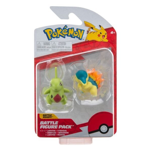 Cyndaquil Larvitar Pokemon Battle Figure 2 Pack 5 Cm