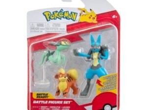 Pokemon Battle Figure 3 Pack Growlithe Dreepy Lucario 5 Cm