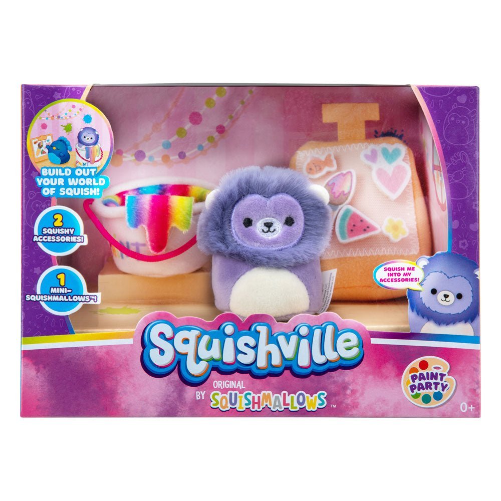 Squishville Mini Squishmallows Plush Figure Accessoires Set Paint Party 5 Cm