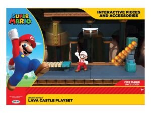 Super Mario Mini Playset Castello Lava World Of Nintendo Jakks Pacific