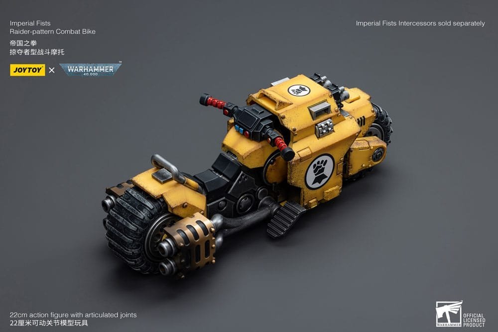 Imperial Fists Raider Pattern Combat Bike Warhammer 40K Vehicle 1 18 22 Cm